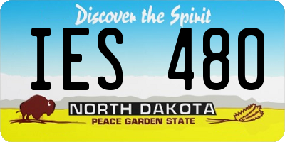 ND license plate IES480