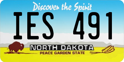 ND license plate IES491