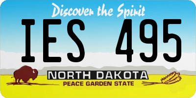 ND license plate IES495