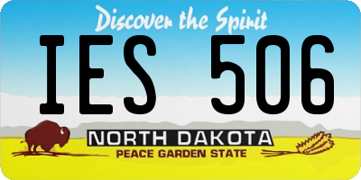 ND license plate IES506