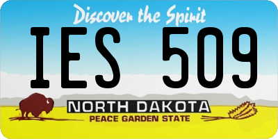 ND license plate IES509