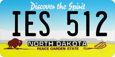 ND license plate IES512