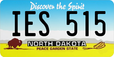 ND license plate IES515