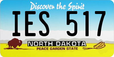 ND license plate IES517