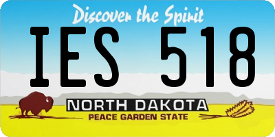 ND license plate IES518