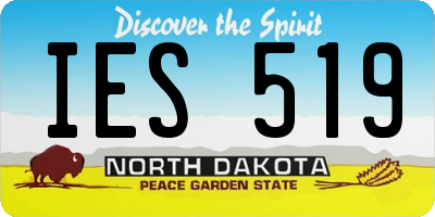ND license plate IES519