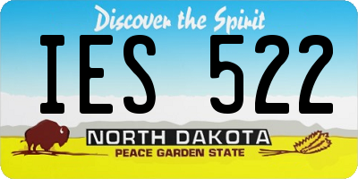 ND license plate IES522