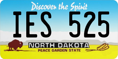 ND license plate IES525