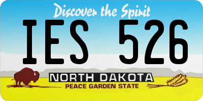 ND license plate IES526
