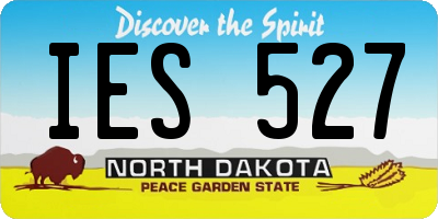 ND license plate IES527