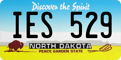 ND license plate IES529