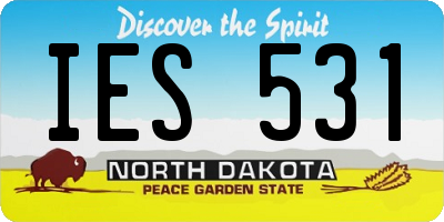 ND license plate IES531