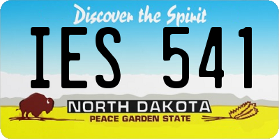 ND license plate IES541