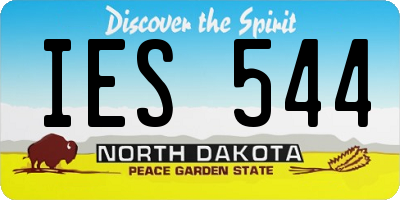 ND license plate IES544