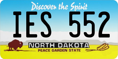ND license plate IES552