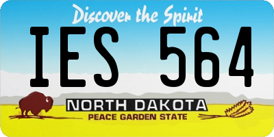 ND license plate IES564