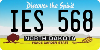 ND license plate IES568