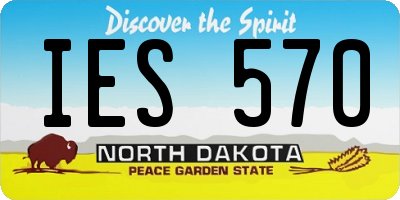 ND license plate IES570