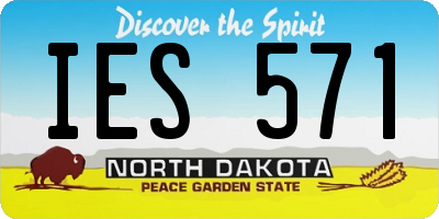 ND license plate IES571
