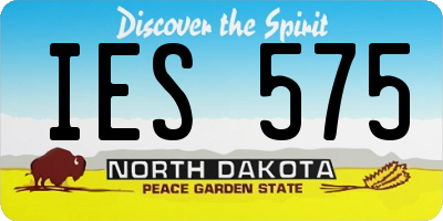 ND license plate IES575