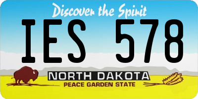 ND license plate IES578