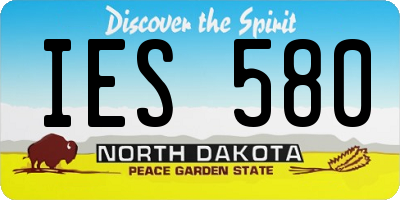 ND license plate IES580