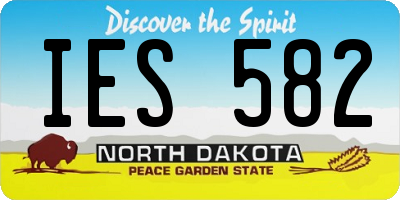 ND license plate IES582