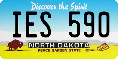 ND license plate IES590