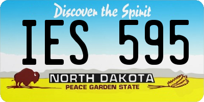 ND license plate IES595