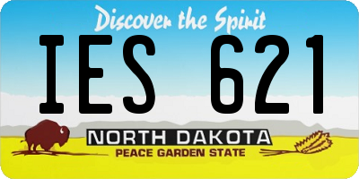 ND license plate IES621
