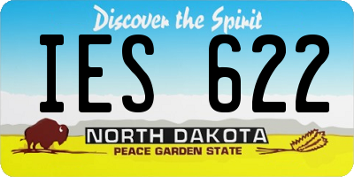 ND license plate IES622