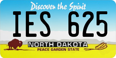 ND license plate IES625