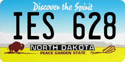 ND license plate IES628