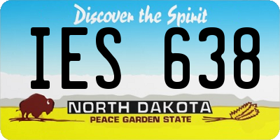 ND license plate IES638