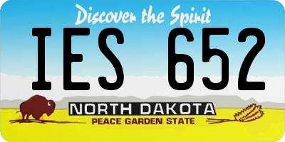 ND license plate IES652