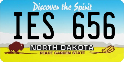 ND license plate IES656
