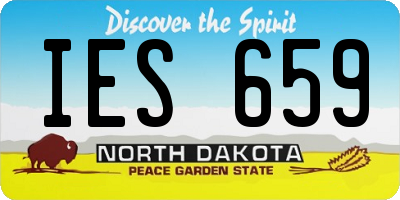 ND license plate IES659