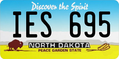 ND license plate IES695