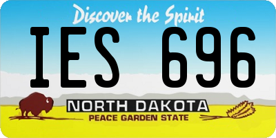 ND license plate IES696