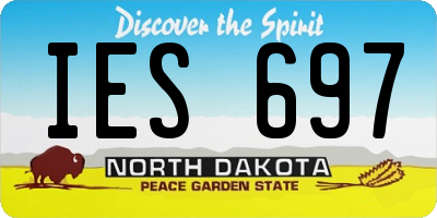 ND license plate IES697