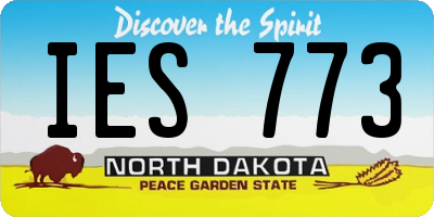 ND license plate IES773