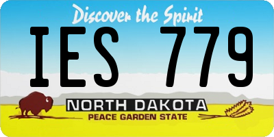 ND license plate IES779