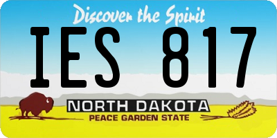 ND license plate IES817
