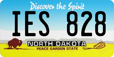 ND license plate IES828