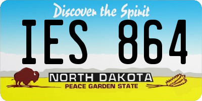 ND license plate IES864