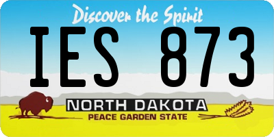 ND license plate IES873