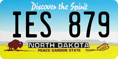 ND license plate IES879