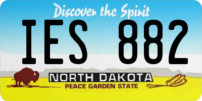 ND license plate IES882