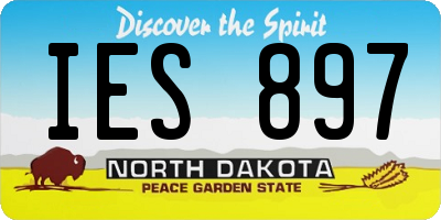 ND license plate IES897