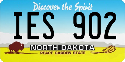 ND license plate IES902